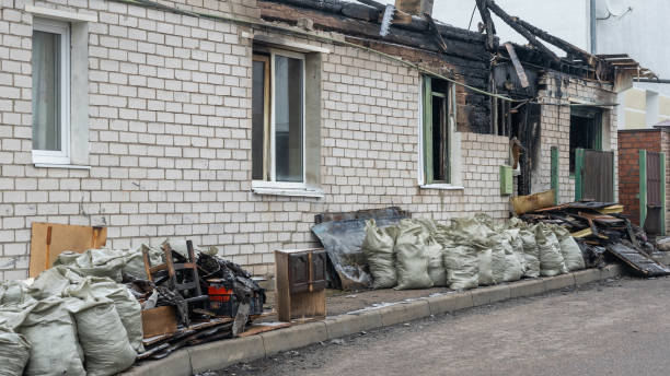 Professional Fire Damage Removal technician working in Black Diamond, FL